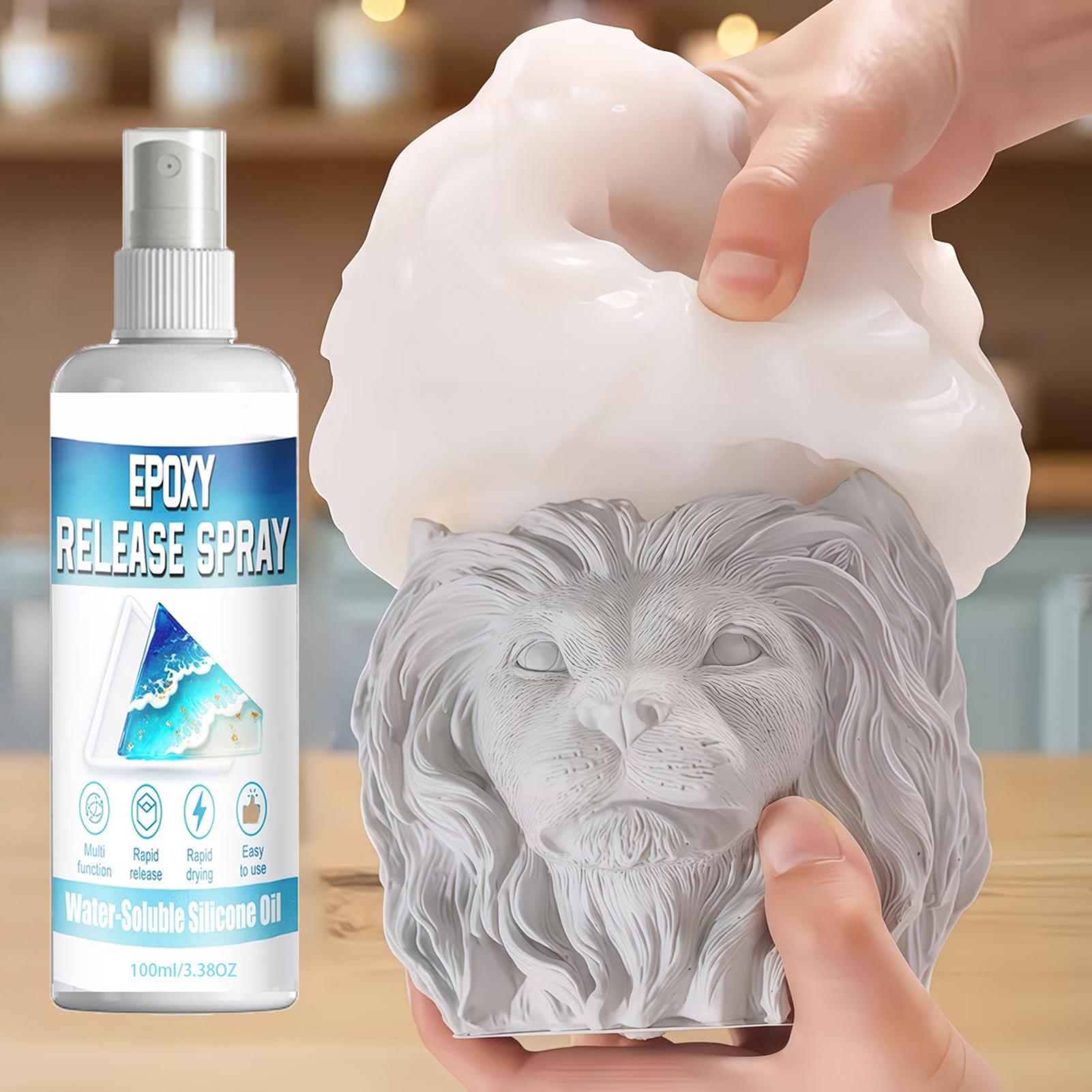 Resin Art Tools - Silikon-Trennspray Epoxid-Trennspray Stark Haftend Schnell Trocknend