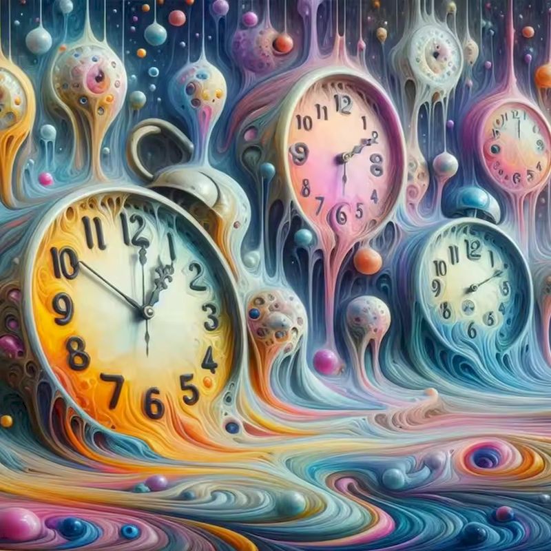 Resin Art Clock - Diamond Painting Set Wanddekoration DIY Bastelsets