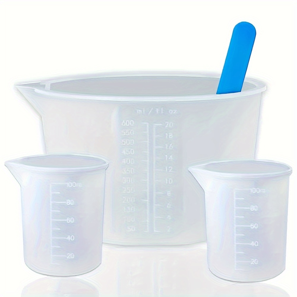 Resin Art Tools - Silikon-Messbecher, Harz-Zubehör mit 600 ml/20 oz