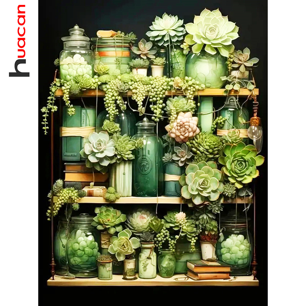 Resin Art Wallpaper - Huacan 5d DIY Diamant Malerei Blumenvase